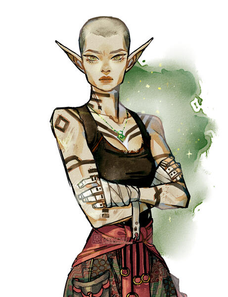 Monk High Elf, Personal Commission