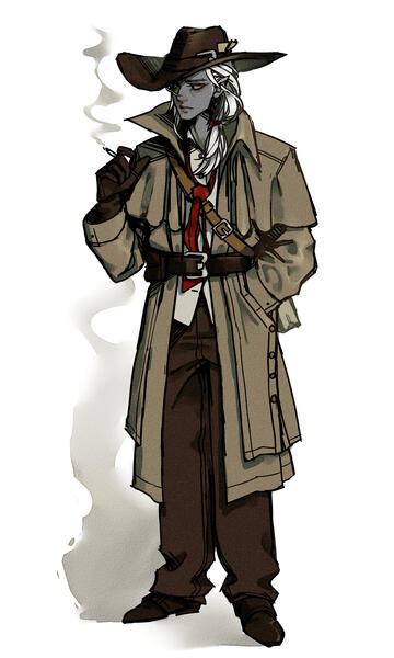 Half-Drow Investigator, Personal Design